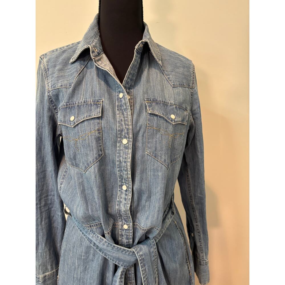 Ralph Lauren Western Denim Shirt Dress - Picture 3 of 8